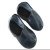 Akdam Mens Indoor Leather Slippers Dark Blue Traditional Babouche House Shoes Barefoot Moccasin (Size 7) view 3