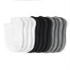 HUE Women's Massaging Liner Sock 6-Pack, Multi - Black/White/Heather Grey, One Size view 2
