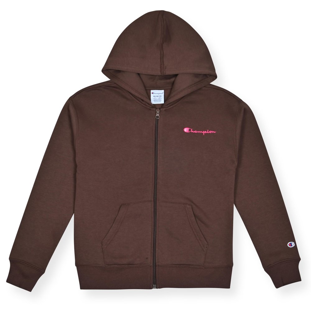 Champion Girls Hoodie Sweatshirt Zip Up Fleece Athletic Hoodie for Girl Clothing Coffee