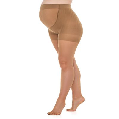 Veluk Maternity Sheer Tights for Women 20 Denier With Anatomy Shorts, Matte Surface, Flat Seams, Soft Elastic Belt and Cotton Gusset