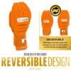 Franklin Sports MLB Baseball + Softball Sliding Mitt - CFX PRT Adult Protective Baserunning Sliding Glove - Left + Right Hand Mitt - Hand + Wrist Protector for Running - Orange - One Size - Adult view 4
