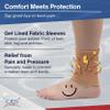 CRS Cross Ankle Gel Sleeves. Padded Skate Socks. Ankle, Foot and Lower Leg Cushion and Protection for Figure Skating, Ice Hockey, Roller or Inline Skating, Riding or Ski. One 10 inch Tan Sleeve view 2
