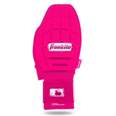 Franklin Sports MLB Baseball + Softball Sliding Mitt - CFX PRT Adult Protective Baserunning Sliding Glove - Left + Right Hand Mitt - Hand + Wrist Protector for Running - Optic Pink - One Size - Adult