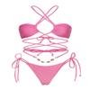 Women's Sexy Swimwear Sports Wear, Swim Trunk/Beach Swimming Wear- 2 Piece (US, Alpha, Large, Regular, Regular, Pink) view 1