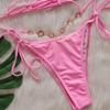 Women's Sexy Swimwear Sports Wear, Swim Trunk/Beach Swimming Wear- 2 Piece (US, Alpha, Large, Regular, Regular, Pink) view 4