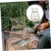 BIUDECO Metal Fishing Net Foldable Fishing Guard Netting with Compact Design Durable Metal Mesh for Crabs Shrimp and Small Fish Small Diameter Large Diameter Height view 2