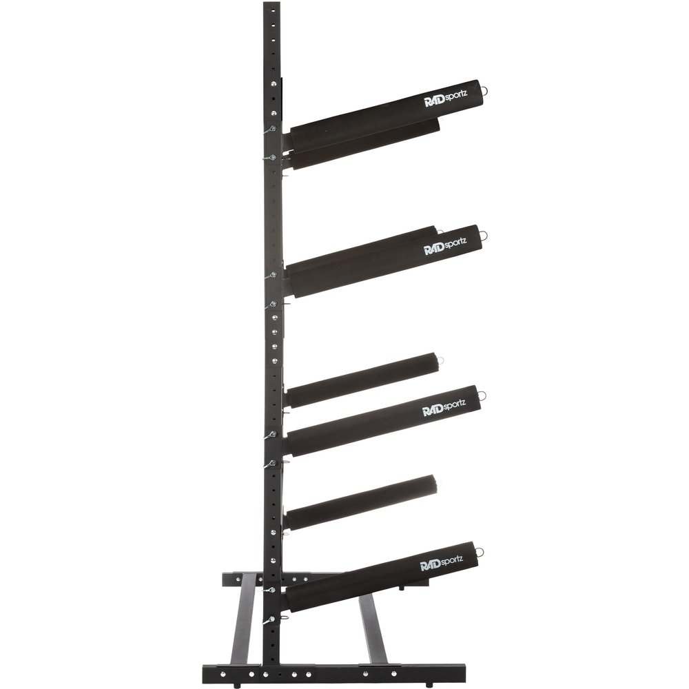 RAD Sportz Kayak Storage Rack - 4-Level Freestanding Adjustable Stand with Padded Arms and 400lb Capacity for Canoes, SUP, or Paddleboards (Black)