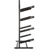 RAD Sportz Kayak Storage Rack - 4-Level Freestanding Adjustable Stand with Padded Arms and 400lb Capacity for Canoes, SUP, or Paddleboards (Black)
