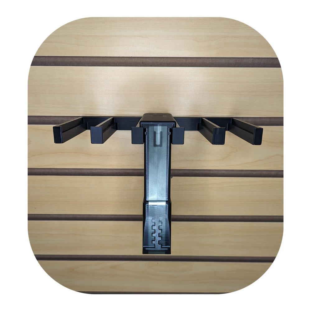 Hammy3DPrints Mount for HK 417 / MR 762 Mags - Slatwall | Magazine Holder Storage Rack (Dakota with Metal Track Insert)