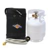 Flame King Gas Hauler Pro Kit - Insulated Protective Carry Case, 5LB Propane Tank with Built-in Gauge and 5-FT Adapter Hose for Camping and Outdoor Adventures view 1