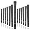 Karma Velour Golf Grip Set for Regripping Golf Clubs, 13 Black/White Standard Size Rubber Velvet Style Ribbed Reminder Replacement Golf Grips for Men view 1