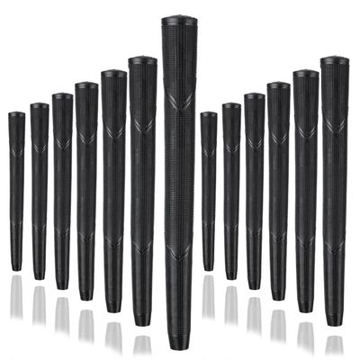 Karma Arthritic Golf Grips, 13 Piece Golf Grip Set, Black Serrated Surface +3/32 Oversize Golf Club Grips for Men Who Suffer from Arthritis or Hand Injuries, Minimize Excessive Grip Pressure