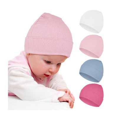 ZURLEFY Hot Pink Toddler Hats for Baby Girls, Baby Boy Beanie Hat 0-6 Months for Newborn, Infant Cap(63-03M)