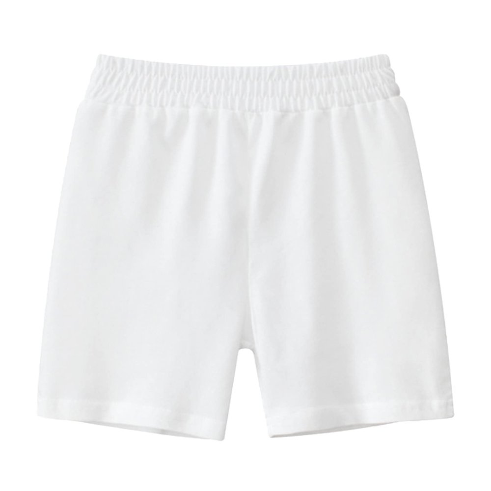 Dkygxwt Kid Toddler Boy Elastic Waist Athletic Basketball Mesh Shorts Soccer Running Gym Quick-Dry (White, 3-4 Years)
