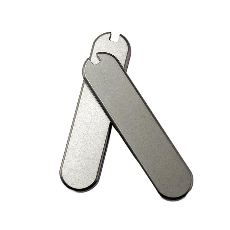 UPFIST 1 Pair Titanium Scales Handle Fits for 58MM, Custom Handle Patch DIY Replacement Accessory
