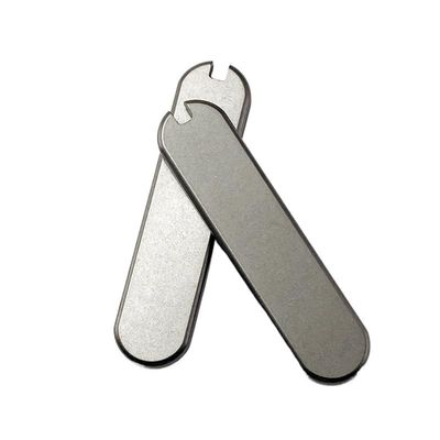 1 Pair Titanium Scales Handle Fits for 58MM, Custom Handle Patch DIY Replacement Accessory