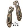 Echeson 1 Pair G10 Scales Handle with 3 Sets Support Shaft Screws Fits for Griptilian 555 556 557, Knife Handle DIY Replacement view 1