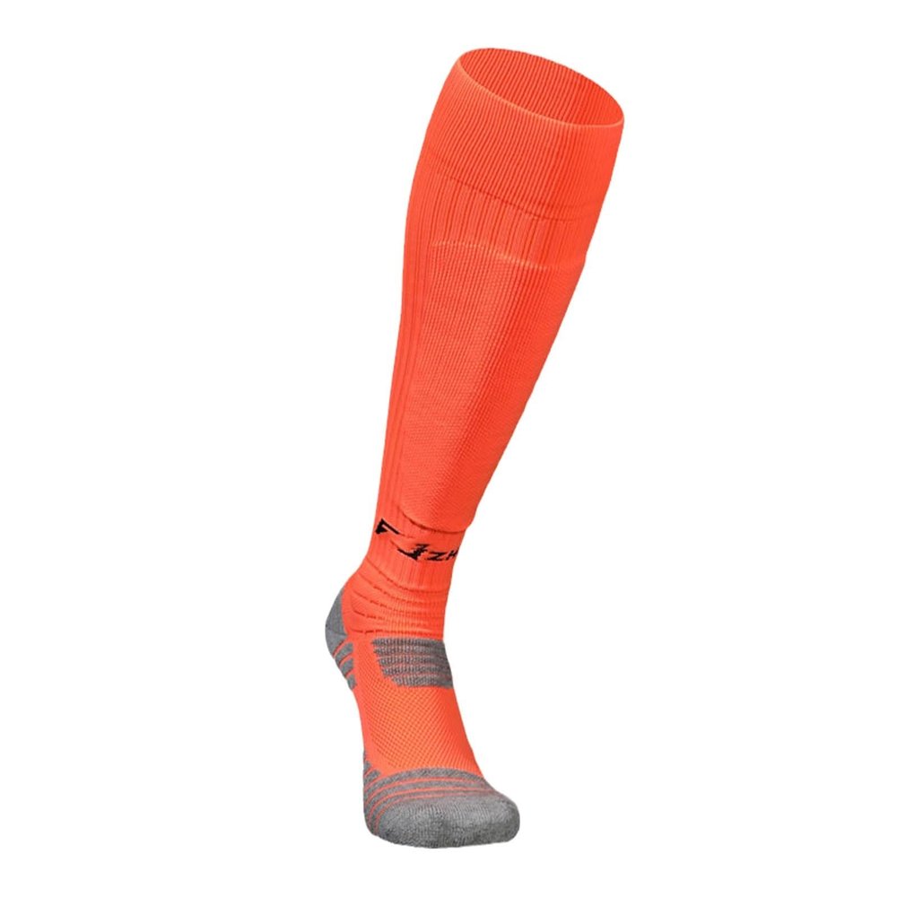 HIXEL Fencing Socks Sweat Absorbing Breathable Wearable Fencing Stockings for Men Women High Long Sports Socks for Foil Epee Saber Fencers(Orange,Small(EU30-34))