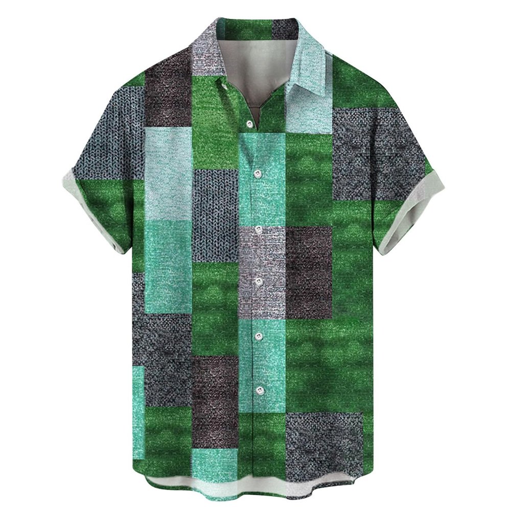 Mens Vacation Shirts Disco Shirt Cruise Outfits for Men Mens Hawaiian Outfit Men Beach Shirt Custom Hawaiian Shirt with Pet Face Summer Shirts Men Green