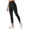 Leggings with Pockets for Women High Waisted Tummy Control Yoga Pants for Workout Running No Front Seam Black view 2