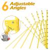Adjustable Volleyball Rebounder Net 7x4 ft with PU Volleyball and Stakes - Bounce Back Training Equipment for Practicing Volleying, Bumping, Spiking, Easy Set Up & Steady for Multi Sports (Yellow) view 4