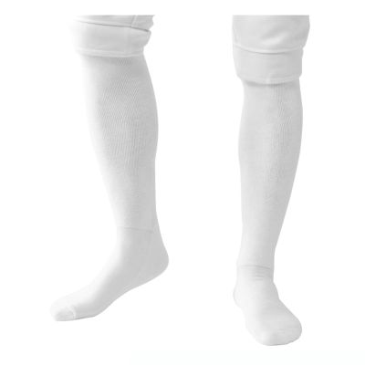 HIXEL Fencing Socks Breathable Sweat Absorption High Long Sports Socks Comfortable Socks for Epee Foil Saber Fencers(Medium), White