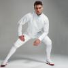 HIXEL Fencing Socks Breathable Sweat Absorption High Long Sports Socks Comfortable Socks for Epee Foil Saber Fencers(Medium), White view 2