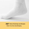 HIXEL Fencing Socks Breathable Sweat Absorption High Long Sports Socks Comfortable Socks for Epee Foil Saber Fencers(Medium), White view 4