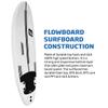 7 FLOWBOARD Surfboard Softboard Foam - Include (3) Fins 6 Foot Leash and (2) Wood Stringers Inside Board - Kids and Adults Beginner Intermediate 6 Foot and Comes with High Performance Traction Pad view 3