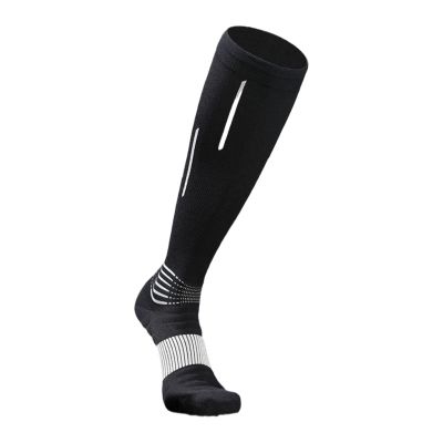 HIXEL Fencing Stockings High Long Sports Socks Fencing Socks for Epee Sabre Foil Fencer Professional Fencing Accessories(Black,Large(EU40-44))