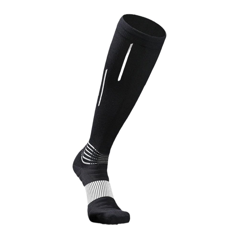 HIXEL Fencing Stockings High Long Sports Socks Fencing Socks for Epee Sabre Foil Fencer Professional Fencing Accessories(Black,Large(EU40-44))