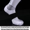 HIXEL Fencing Stockings High Long Sports Socks Fencing Socks for Epee Sabre Foil Fencer Professional Fencing Accessories(Black,Large(EU40-44)) view 2