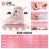 SWAY Adjustable Inline Skates for Kids, Teens and Adults, All Wheels Light Up High Performance Roller Skates for Boys and Girls Ideal for Roller Skate (Pink, Small-Little Kid11C-1 US) view 2