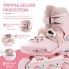 SWAY Adjustable Inline Skates for Kids, Teens and Adults, All Wheels Light Up High Performance Roller Skates for Boys and Girls Ideal for Roller Skate (Pink, Small-Little Kid11C-1 US) view 3