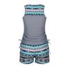 Generic woman swimsuit tummy control Swim Suits for Women 2024 Two Piece High Waisted Tummy Control Tankini Swimsuits Athletic Bathing Suits with Shorts plus size swimsuits for women Gray XL view 3