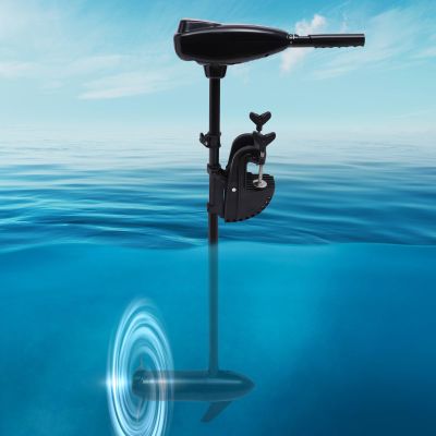 NAIXING 55 LBS Thrust 8 Speed Electric Trolling Outboard Motor with Adjustable Suspension Bracket Powerful Traction for Kayaks Boat Engine Saltwater, Kayak, Fishing Boat