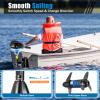 NAIXING 55 LBS Thrust 8 Speed Electric Trolling Outboard Motor with Adjustable Suspension Bracket Powerful Traction for Kayaks Boat Engine Saltwater, Kayak, Fishing Boat view 3