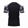 F.Q Yuqee Men's Lightweight Short Sleeve Cool Dry Rashguards Compression Sports Workout T-Shirt Black 26 S view 3
