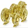 Akisco Air Light Fly Reel ARA-5D Reel with Foot Cover #10 Gold view 3