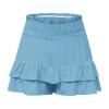 Daily Clearance,Shorts for Women, Bermuda Shorts for Women 2068 Summer High Waisted Ruffle Shorts Floral Pleated Hem Casual Pants,Clearance,XL,Bu1 view 4