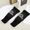 XIHIRCD Volleyball Arm Sleeves - Black Forearm Pads with Thumb Holes - Nylon Protective Sleeves for Women & Youth view 3