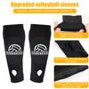 XIHIRCD Volleyball Arm Sleeves - Black Forearm Pads with Thumb Holes - Nylon Protective Sleeves for Women & Youth view 4