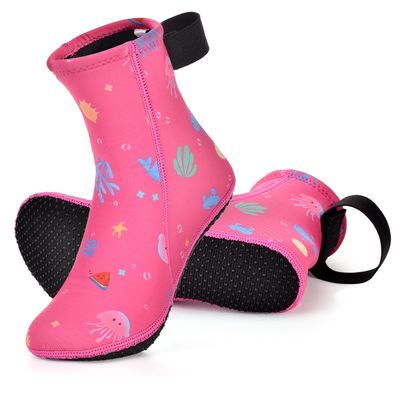 Intbost Kids Neoprene Socks 3mm Wetsuit Socks for Girls Keep Warm Anti Slip Water Socks Toddlers Sand Beach Scuba Diving Snorkeling Swimming Socks Children Youth
