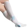 TED Hose Compression Stockings for Women & Men,Anti Embolism Knee-High Compression Socks with Inspection Hole,15-20mmHg Medical Compression Hose,Unisex White (Medium) view 1