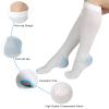 TED Hose Compression Stockings for Women & Men,Anti Embolism Knee-High Compression Socks with Inspection Hole,15-20mmHg Medical Compression Hose,Unisex White (Medium) view 4