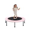 36 Inch Mini Trampoline for Kids Indoor - 3 Ft Toddler Trampoline Over 6 Years for Indoor Garden Home Use by PY SUPER MODE Pink view 1