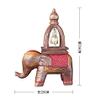 TEMKIN Outdoor Decoration Lucky Talisman Wind Chimes Elephant Feng Shui Wood Carving Souvenir of Thailand for Your Home Office Living Room Crafts Garden Decorations Decoration view 2