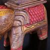 TEMKIN Outdoor Decoration Lucky Talisman Wind Chimes Elephant Feng Shui Wood Carving Souvenir of Thailand for Your Home Office Living Room Crafts Garden Decorations Decoration view 3