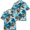 Funny Surfing Raccoon Hawaiian Shirt Casual Tropical Racoon Hawaiian Shirt Summer Short Sleeve Shirt Floral Button Down Shirt view 2