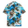 Funny Surfing Raccoon Hawaiian Shirt Casual Tropical Racoon Hawaiian Shirt Summer Short Sleeve Shirt Floral Button Down Shirt view 4